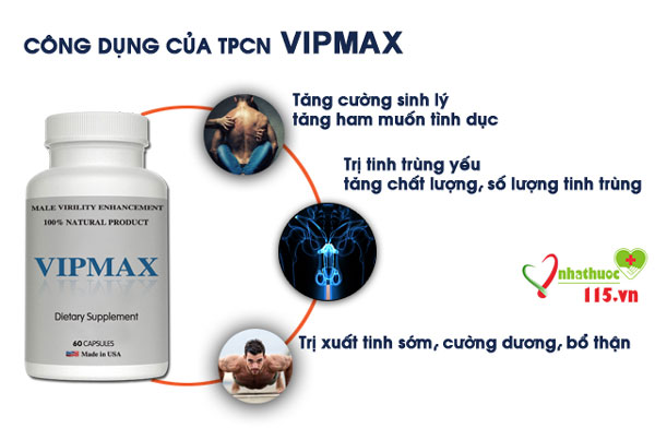 Những công dụng mà viên uống Vipmax đem lại